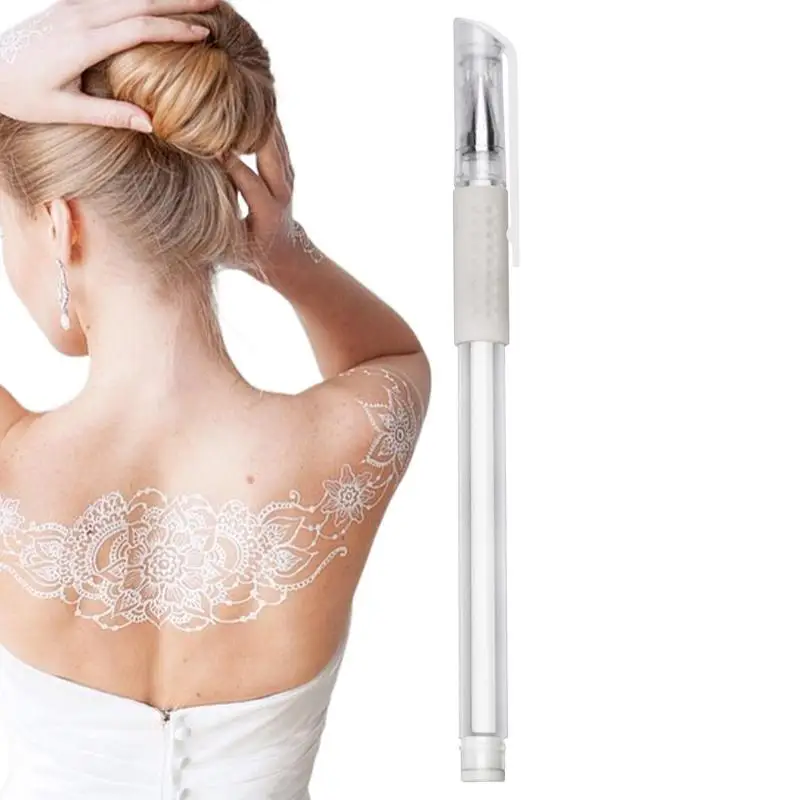 

Портативная ручка для определения местоположения красоты, маркер для кожи, белая ручка для набросков, инструмент для определения местоположения, моющийся инструмент для боди-арта, принадлежности