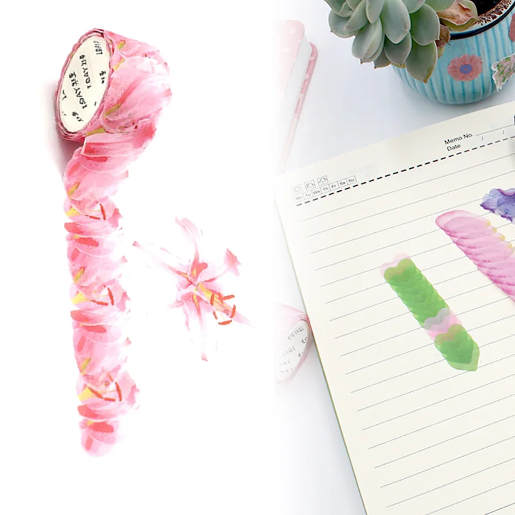 Petal Stickers Decorative Floral Design Premium Paper Vivid Real-Like Flowers for DIY Scrapbooking Journaling Wall Home Craft