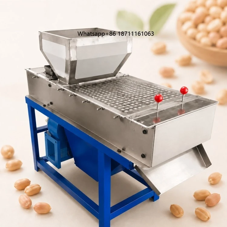 Automatic Peanut Peeling Machine Roasted Peanut Peeling Machine SUS 304 Material High Efficiency 200kg/h Capacity Food Industry