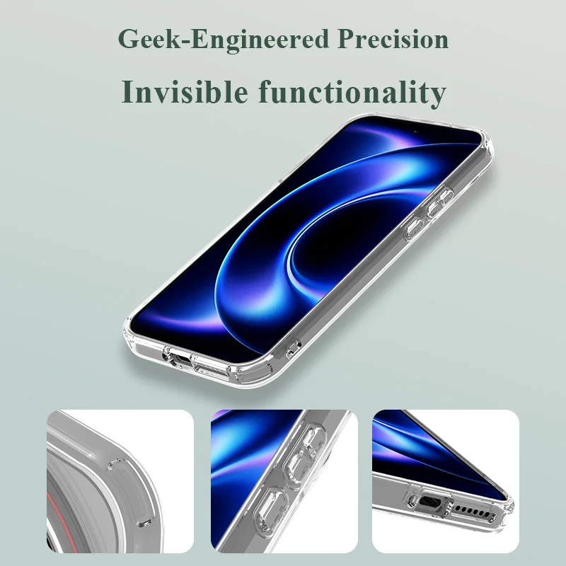 Etui Lereach do Xiaomi 17 Ultra Mi 17ultra Crystal Clear, ultracienkie, odporne na wstrząsy i zarysowania — zdjęcie produktu 6