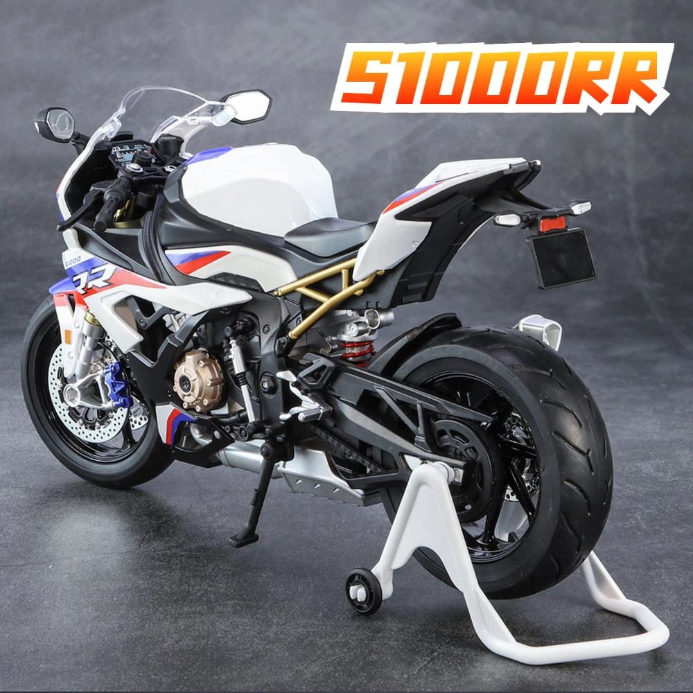 1/9 S1000RR Alloy Motorcycle Model Toy Simulation Metal Diecast Toy Racing Street Motorcycle Models for Kids Gifts Collection