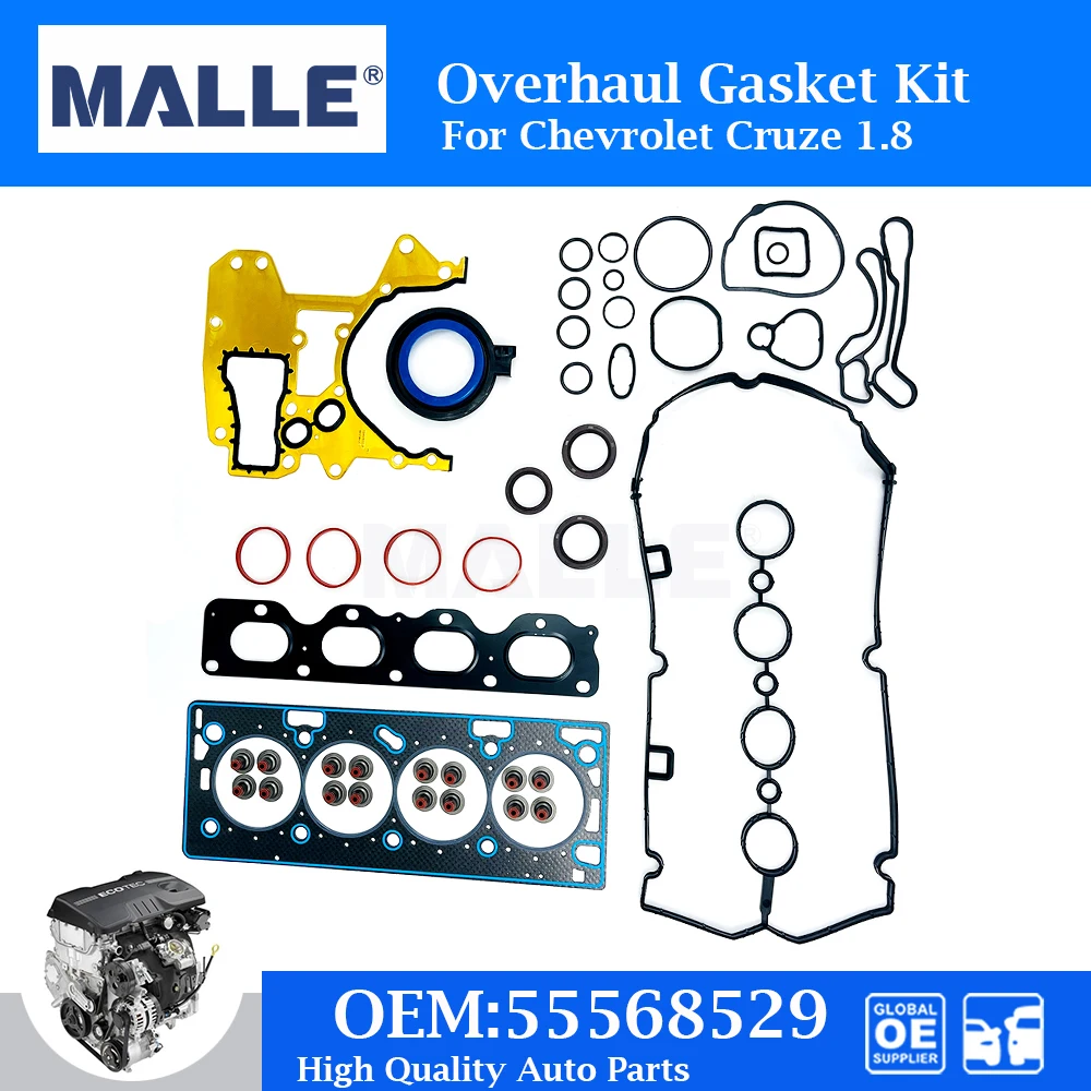 

Overhaul Gasket Kit For Chevrolet Cruze Aveo Trax Opel Astra Insignia 1.8L Engine Rebuilding Set Auto Car Accessories 55568529