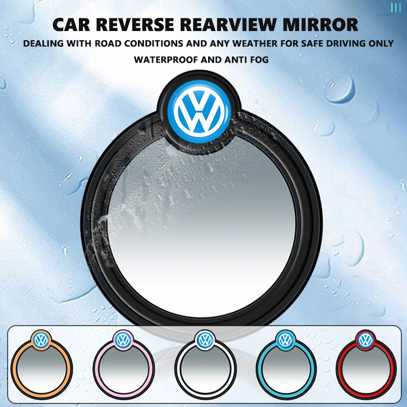 

Cup Holders 2Pcs 360 Degree Adjustable Blind Spot Mirror Car Auxiliary Rearview For Volkswagen VW Scirocco Passat Polo B5 B6 B7