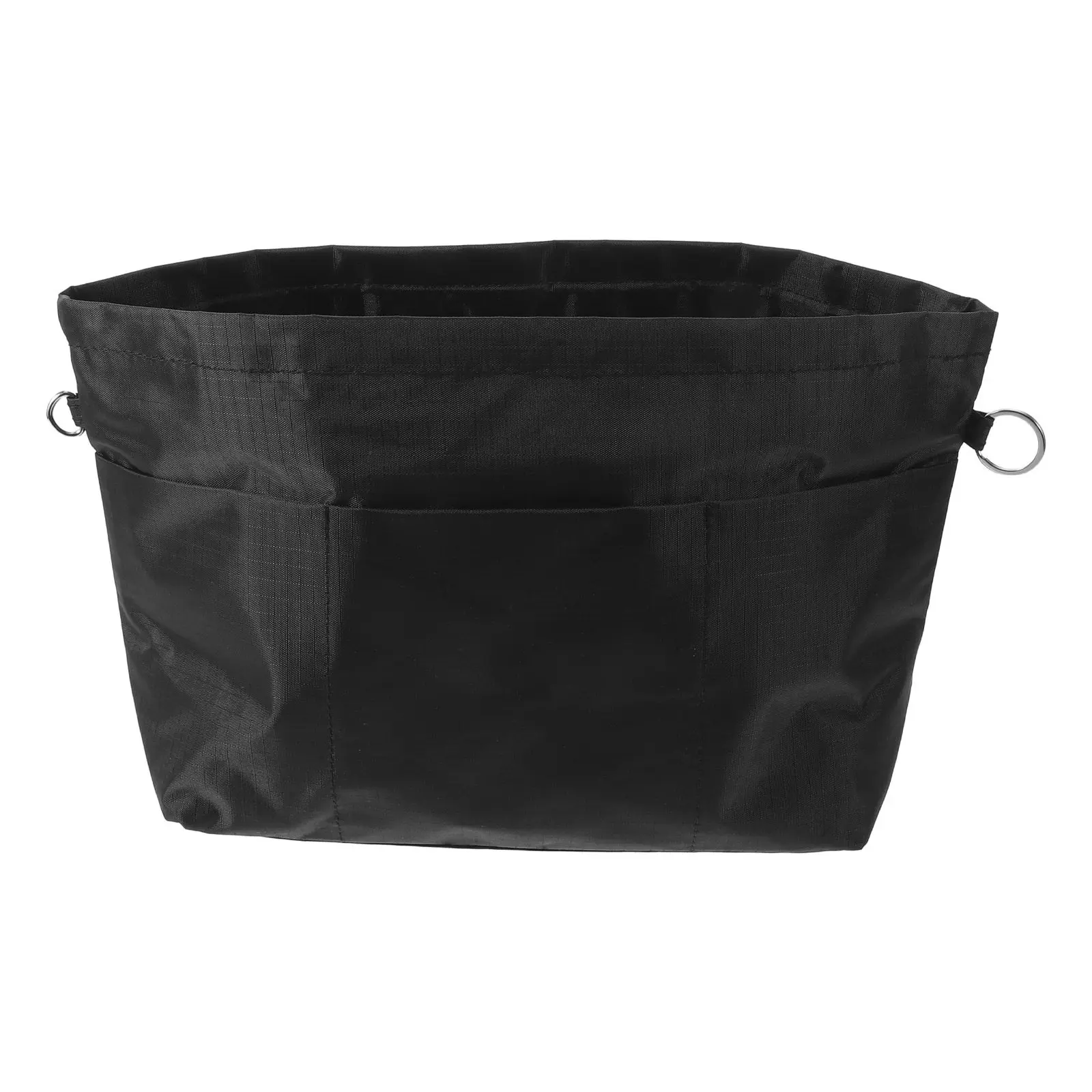 Large Capacity Double Layer Waterproof Zipper Purse Organizer Oxford Fabric Handbag Insert for Commuting Travel Outdoor Use