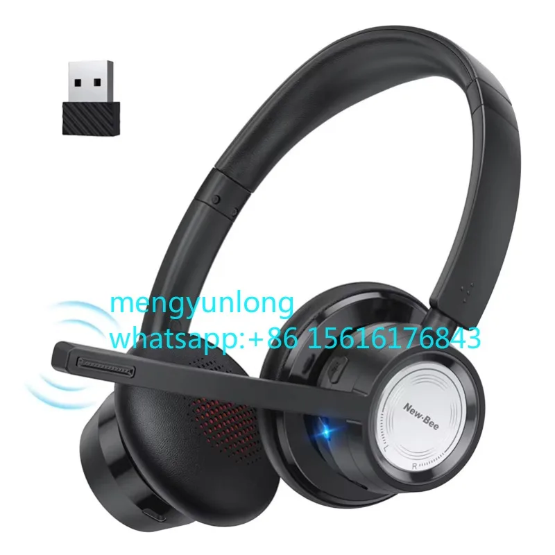 

Новая Bluetooth-наушники Bee BH58 для офисного компьютера, беспроводная гарнитура с микрофоном и USB-ключом