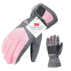 Siepake Ski Sneeuw Handschoenen, Waterdicht En Winddicht Snowboard 3M Thinsulate Warm Insulated Glove, Fietsen & Snowboarden