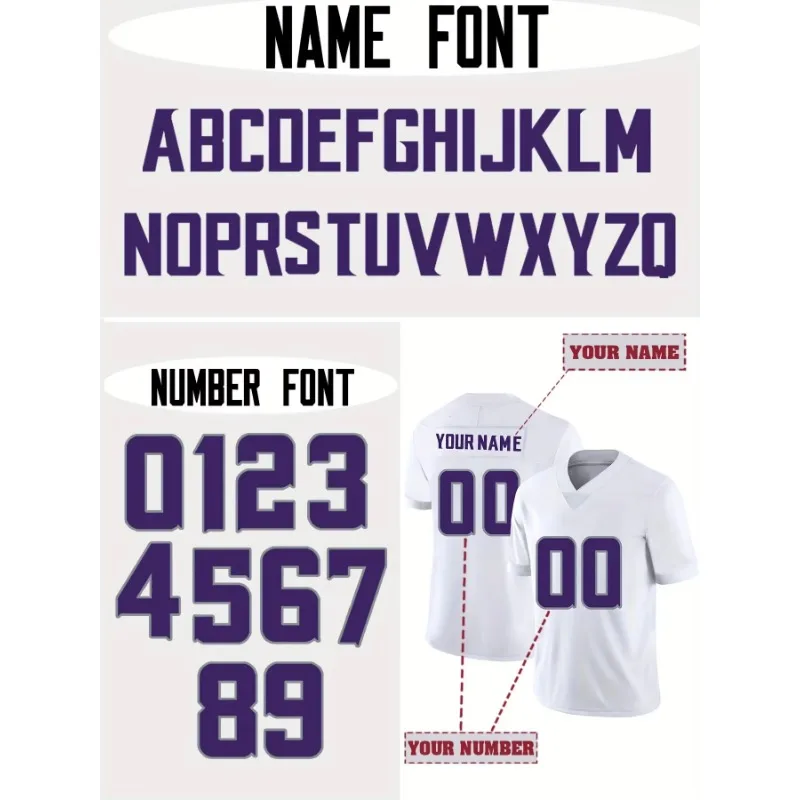 Custom Minnesota Stitched Jersey America Game Footbball Jersey Personalized Any Name&Number All US SIze S-3XL T-shirts