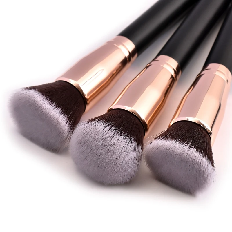 Promozione! 3 pezzi pennelli per trucco fondotinta in polvere sciolta correttore Blending Blush Brush strumento cosmetico professionale per il trucco di bellezza