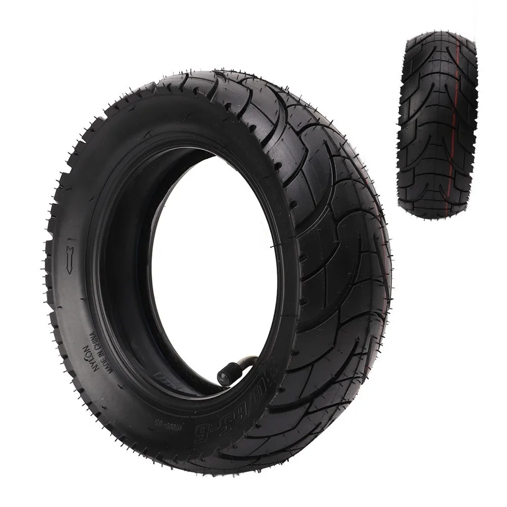 

Durable 80/65-6 Electric Scooter Tire Anti Skid Black Outer Tire Set Shock Absorption Rubber Tire for Kugoo M4 Rear Wheel