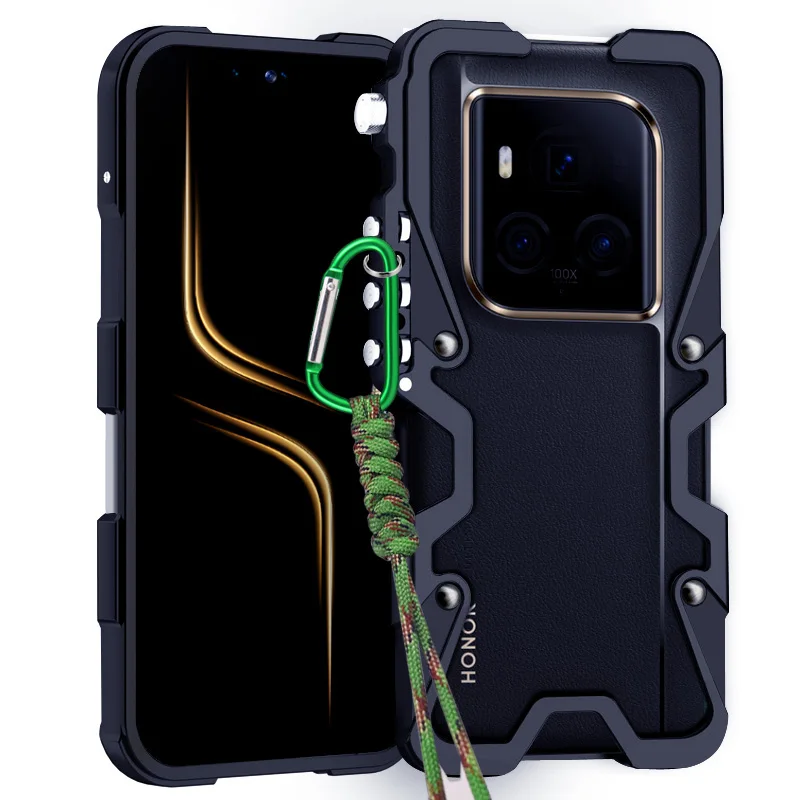 

Powerful Metal Aluminum bumper Shockproof back case For Honor Magic 6 RSR Magic 6 ultimate 6 PRO 6 LITE Aluminum Cases Cover