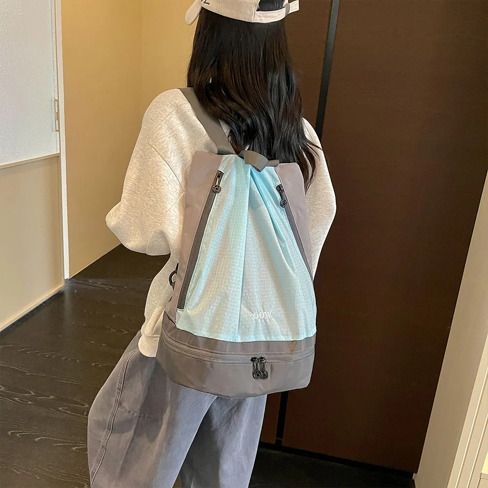 Fashionable and Casual Large-Capacity Independent Shoe Compartment, Portable Sports and Fitness Lightweight Backpack