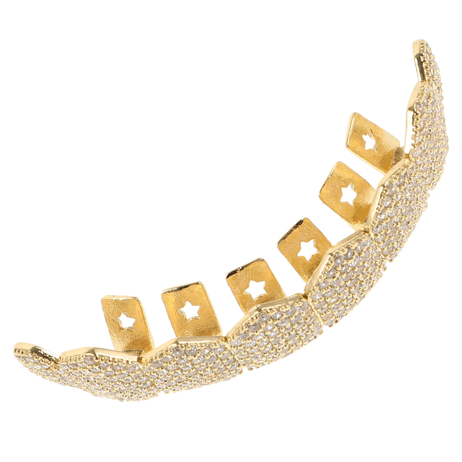 

Hip Hop Gold Teeth Grill Men Women Rapper Costume Top Mouth Grill Decorative Teeth Jewelry Cosplay Accessories