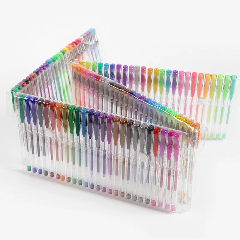 100/5Pcs Gel Pen Set 100 Colored Gel Pens for Coloring Books Drawing Doodle Crafts Scrapbooks Journaling Planner School Supplies