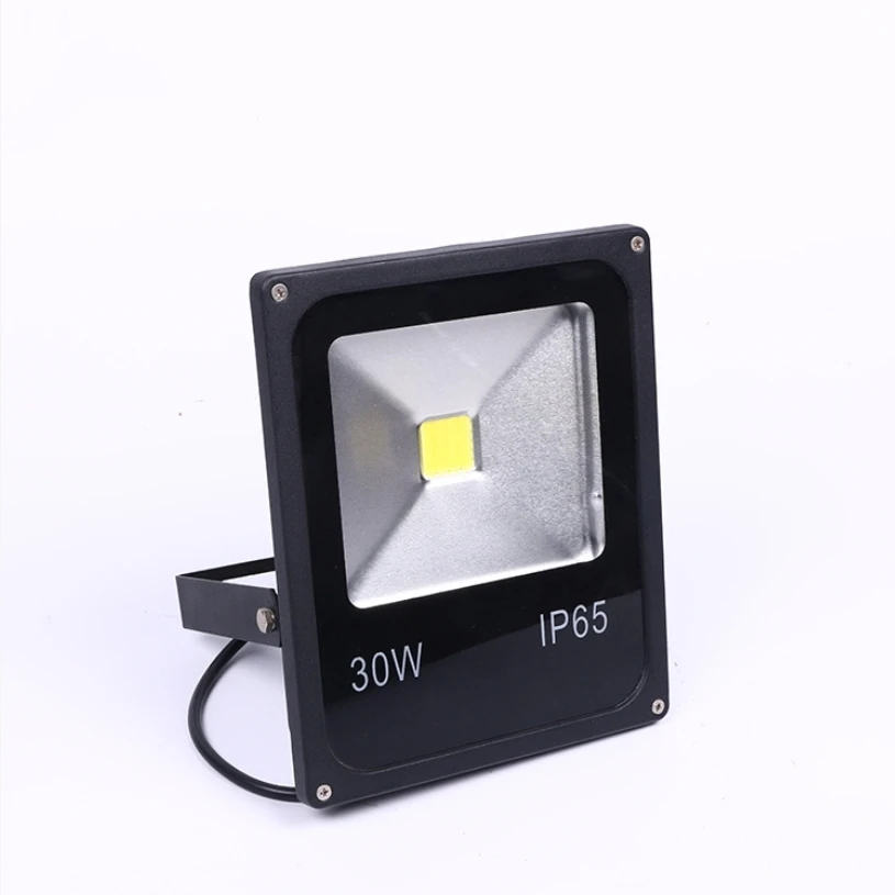 

Led Flood Light Reflector 10w 20W 30W 50W 12v Black heat sink Waterproof Outdoor C0B Spotlight luminaire LED street Lamp color