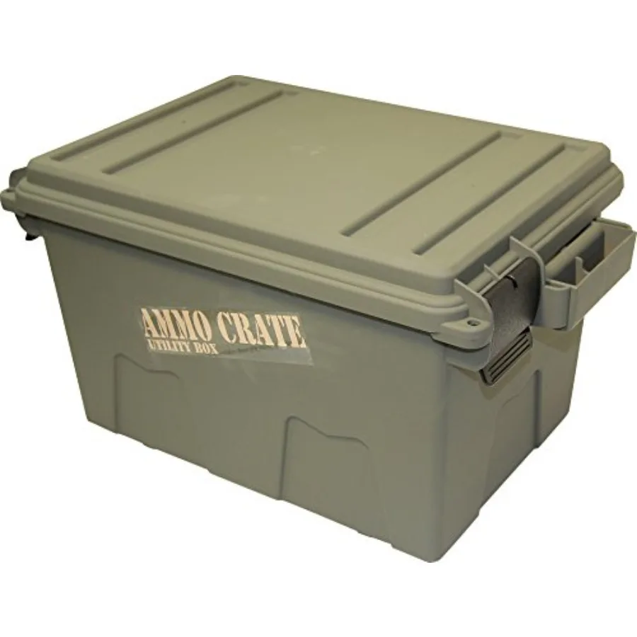 MTM ACR718 Ammo Crate Utility Box for Survival and Hunting Gear Storage with ORing Seal for WaterResistant Dry Storage Double P