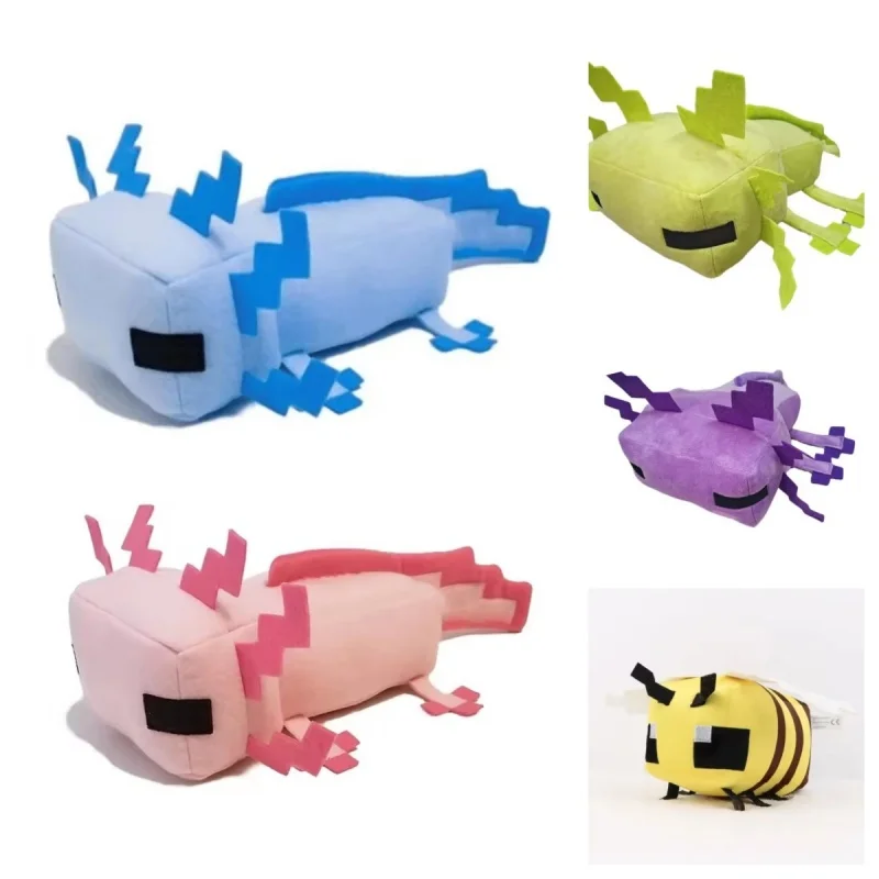 Caliente 30 cm azul Axolotl juguetes de Peluche Kawaii Axolotl muñecos de Peluche juego suave Peluche regalo de cumpleaños para niños regalo de Navidad