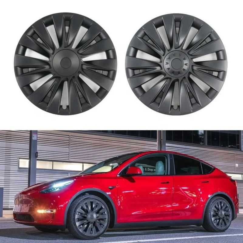 Manufactured Sports Type Car Exterior Accessories 19 Inch Hub Cover Fit For Tesla Model Y 2019-2023