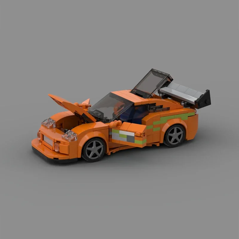 Películas furiosas, campeón de velocidad, modelo MOC, bloques de construcción, coche deportivo, tecnología Modular, regalos, juguetes para niños, traje, ensamblaje de vacaciones