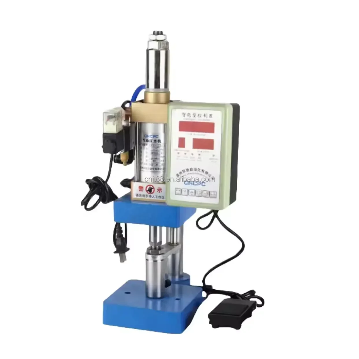 JT-50 120kg Adjustable Force Small Single Column Pneumatic Press Machine  PLC Control Punching Machine for Laboratory