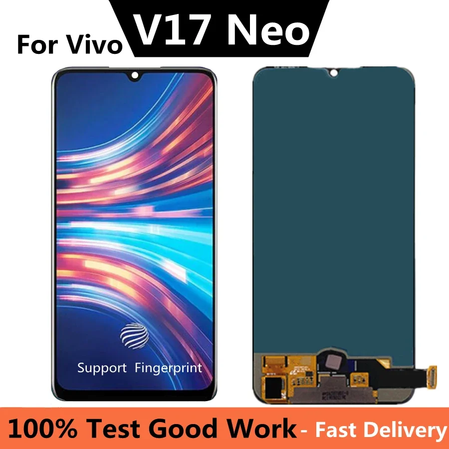 

6.38" OLED For Vivo V17 Neo Europe LCD V17 Russia LCD Display Touch Screen Digitizer Assembly for vivo 1920 display