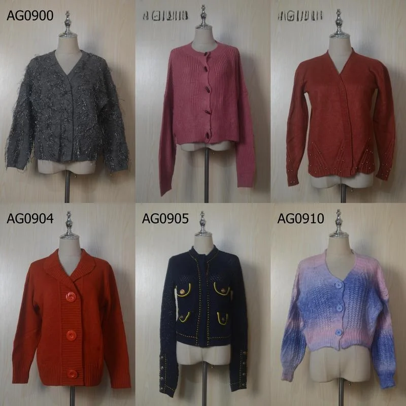 

Autumn Winter Women's Faion Sweater Coat AG0 Thiened Warm Knitted Long Sve Cardigan Coat Sweet Sle Straight Cut