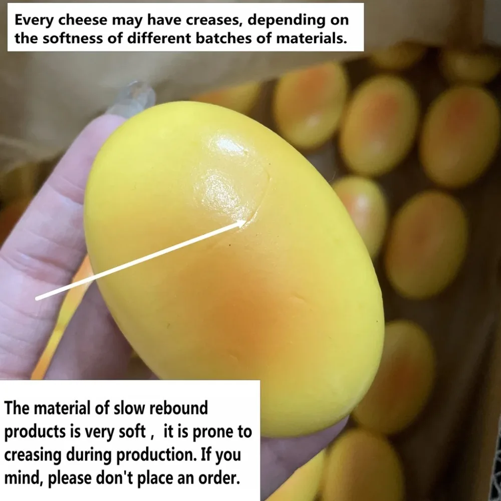 Squishy Cheese Cake Fidget Toy Slow Rising Soft Stress Relief Sensory Toy for Anxiety Adult Squishy Toy for Relaxation And Fun image 6