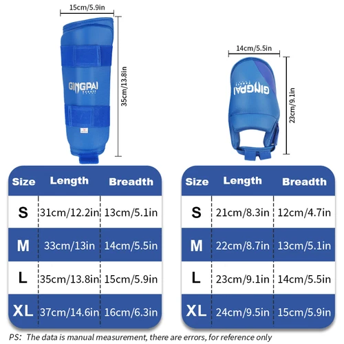 Imagen 2 del producto Taekwondo Karate boxeo pierna mano Protector de pie conjunto guantes de boxeo equipo de combate espinillera deportes MMA niños adultos equipo