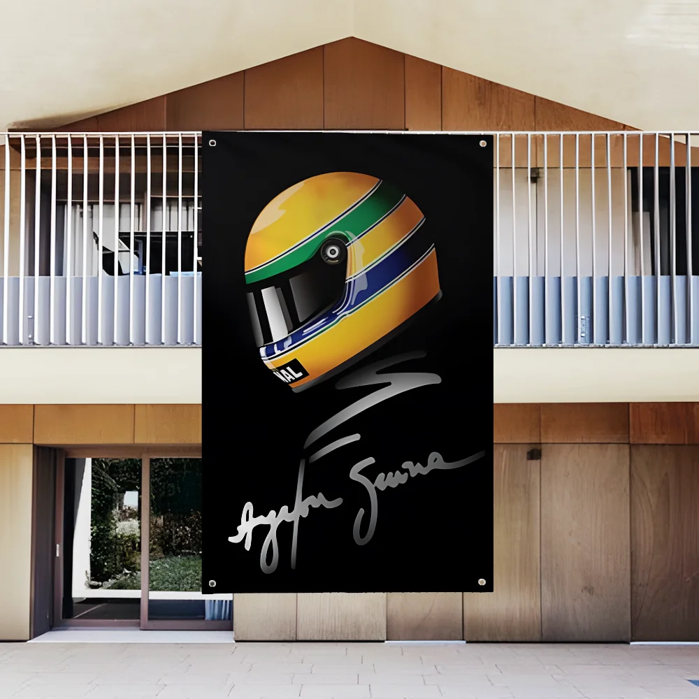 

Racing Driver A-Ayrton S-Senna Flag Garden Flags For Party Living Room Home Balcony Wall Decor Banner Bedroom Tapestry Outdoor