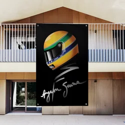 Racing Driver A-Ayrton S-Senna Flag Garden Flags For Party Living Room Home Balcony Wall Decor Banner Bedroom Tapestry Outdoor