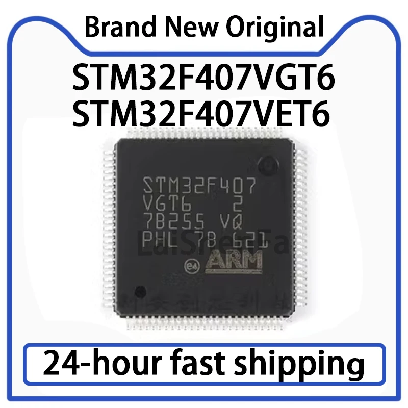 1PCS STM32F407VGT6 STM32F407VET6 STM32F407 LQFP100 NEW Original Microcontroller Chip