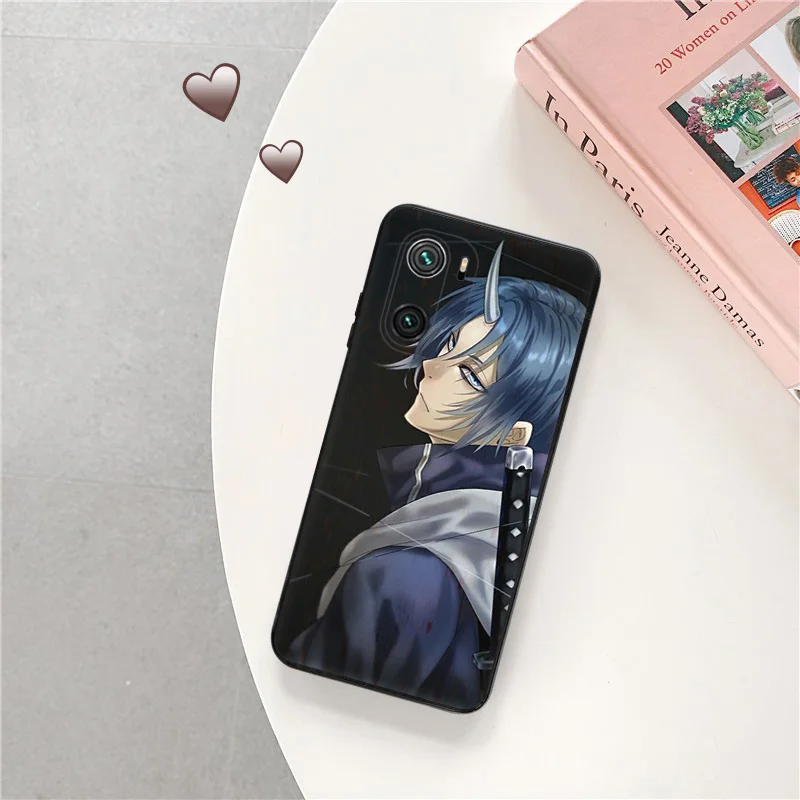 Black Soft Case For Redmi Note 10 10s 9 9t 9s 8 8t 7 9a 9i 10a 10c 13 a3 x mi 10t That Time I Got Reincarnated as a Slime Cover