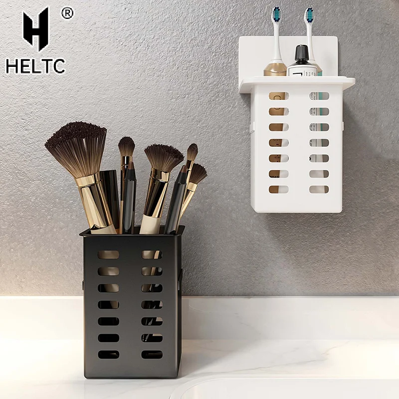 

1/2 шт. держатель для зубной пасты и зубных щеток, настенный ящик для хранения из полипропилена для ванной комнаты, туалетных принадлежностей, кухонных палочек для хранения