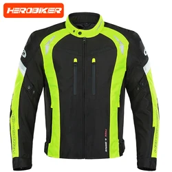 Waterproof Motocross Clothing Wear-Resistant Motorcycle Jacket Anti-Fall Motorcycle Equipment Reflective Men's Biker Coat