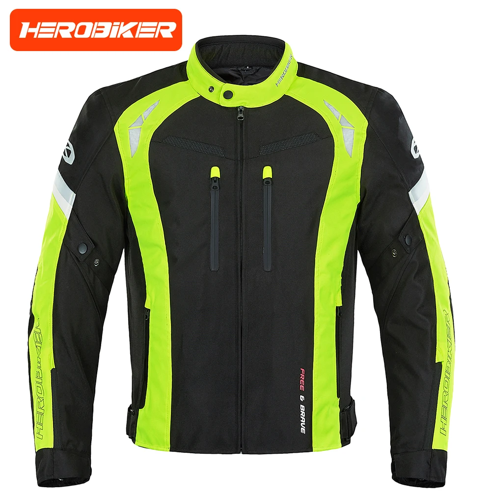 Waterproof Motocross Clothing Wear-Resistant Motorcycle Jacket Anti-Fall Motorcycle Equipment Reflective Men's Biker Coat