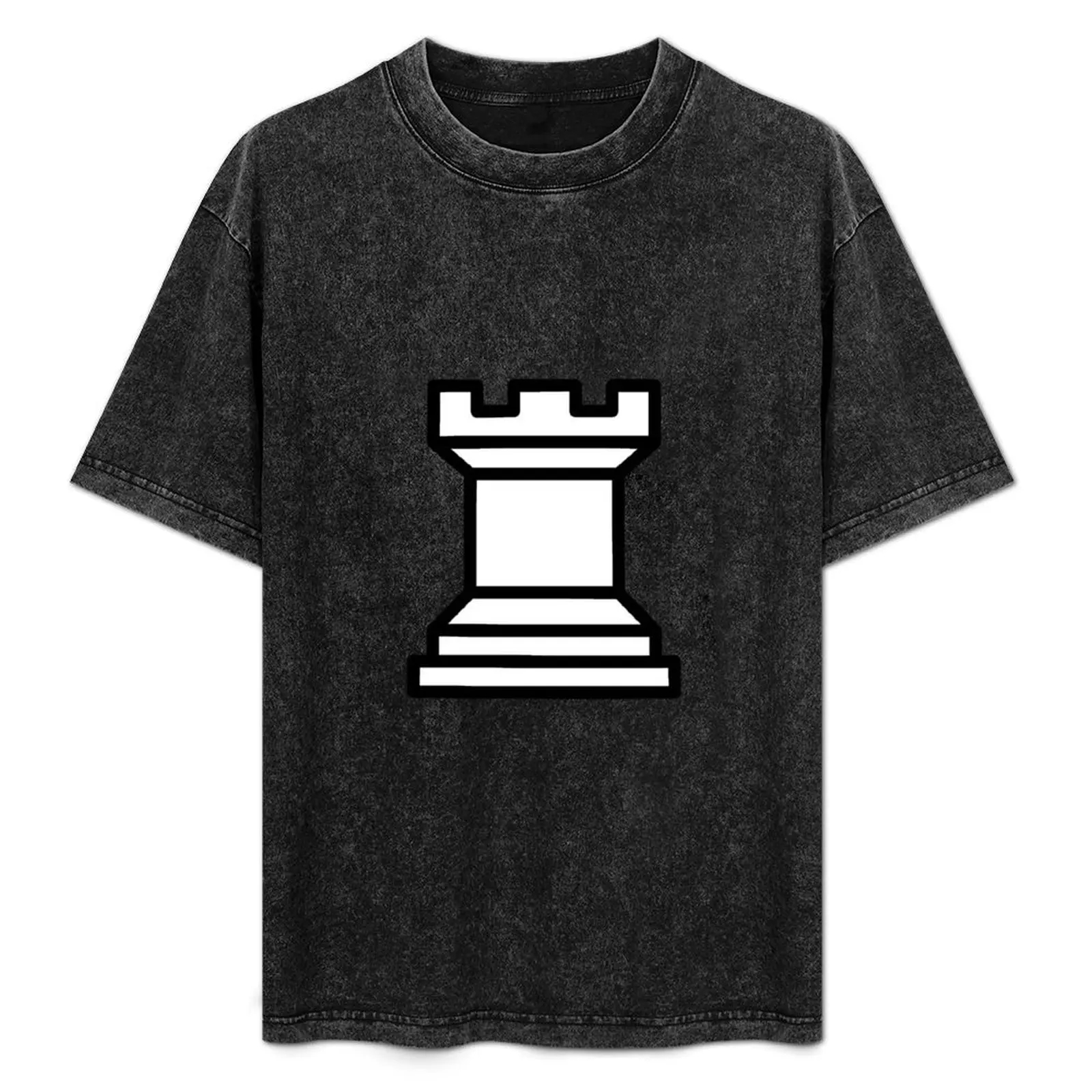 Chess: Rook T-Shirt anime clothes vintage t shirts mens t shirt