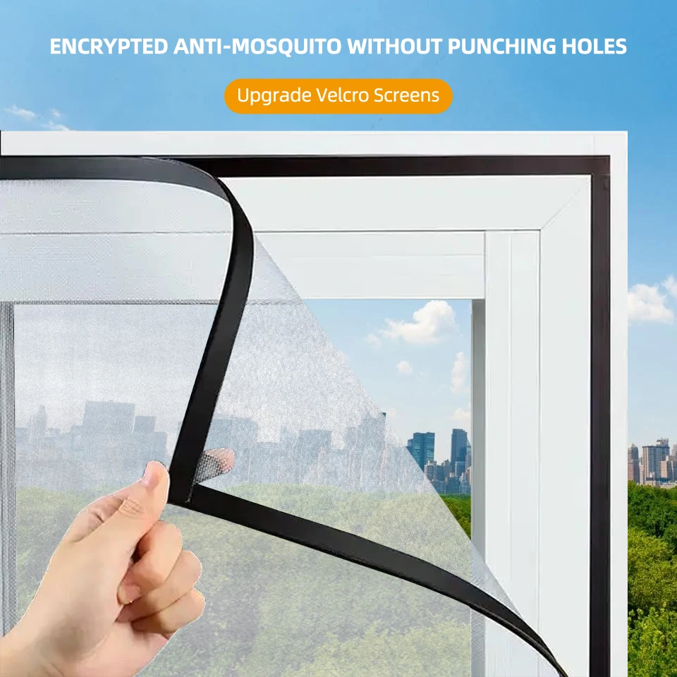 Black Window Screen Custom Size Mosquito Net Easy Clean Install Simple Black Net Black Edge Fiberglass Mosquito Repellent Net