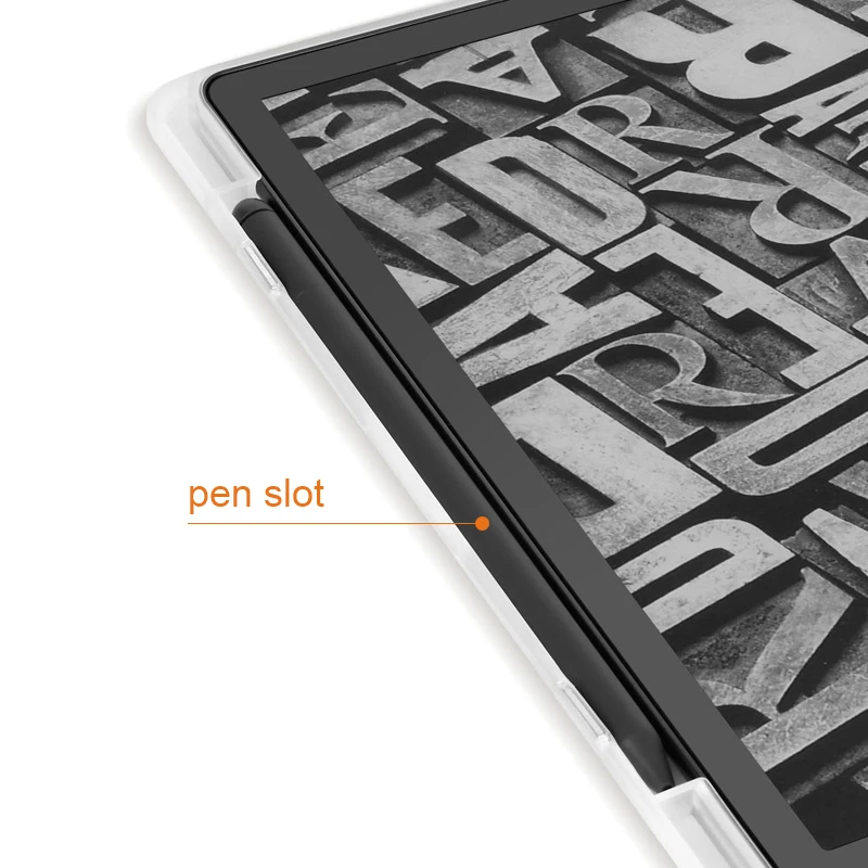 Soft TPU Foldable Stand Protective Case for Kindle Scribe, 2022 2024 Model 10.2-inch E-Reader E-Book Cover  with Pen Slot