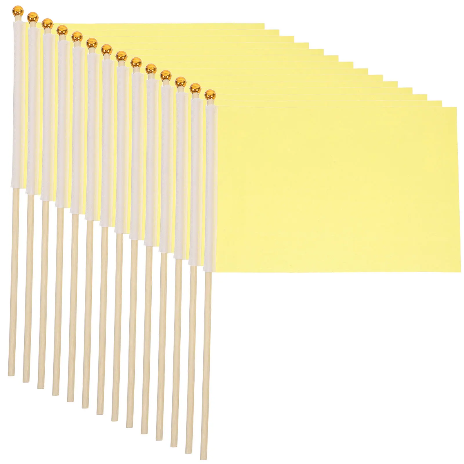 

25Pcs Small Handheld Flags Bright Color Practical Polyester Party Parade Hand Waving Small Flags Party Ornaments