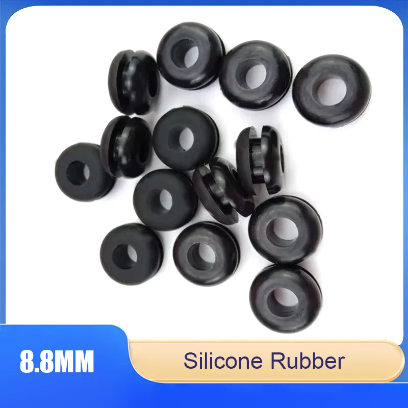 

8.8 Mm Double-sided Protection Coil, Insulation Wire Cable Protection Sleeve, Rubber Ring, Sealing Ring, Black Wire Grommet;