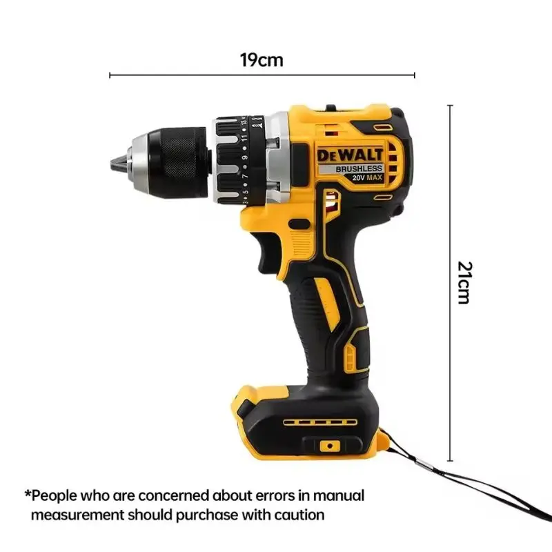 Dewalt DCD796 13 мм Бесщеточная ударная электрическая дрель Многофункциональная аккумуляторная отвертка Перезаряжаемая батарея 20 В Электроинструменты