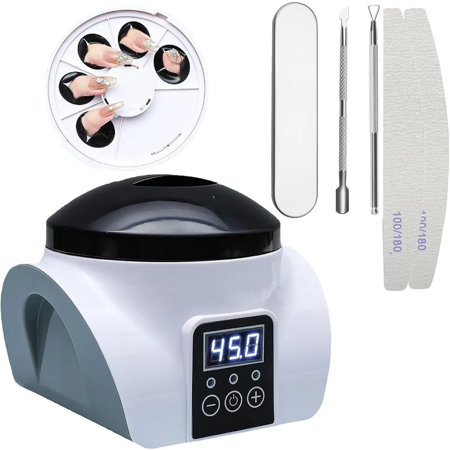 Machine professionnelle portable pour enlever le vernis à ongles, dissolvant rapide de gel UV N64, nettoyeur à vapeur, manucure, nail art