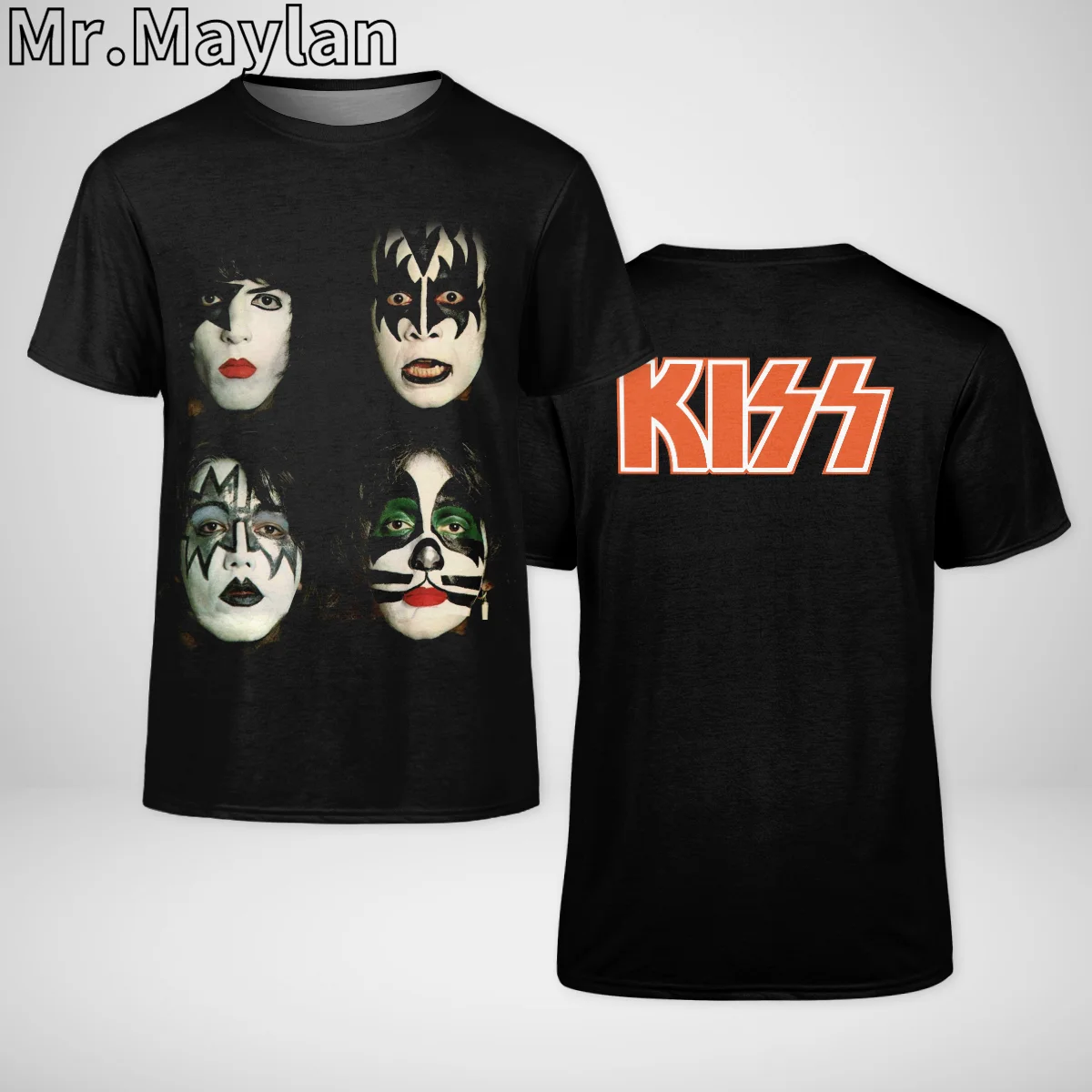 Rock Kiss Band Tshir 3D Printed t shirt for Men/women New Design Streetwear Tee shirts Homme Oversized t shirt 5XL 6XL  Tops F02