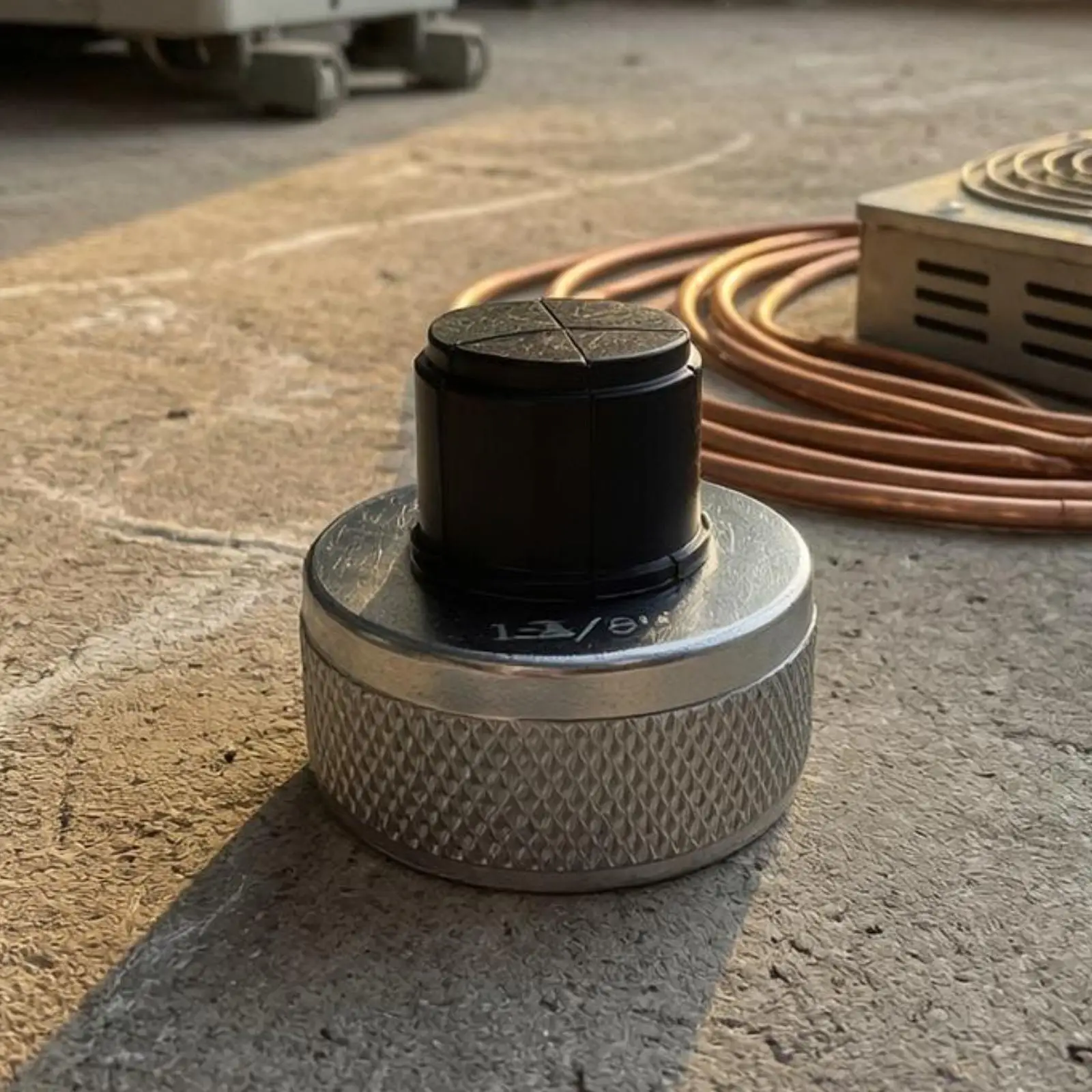 Swage Tool for Copper Tube End Expansion with Steel Manual Expander Head Knurled Grip Body