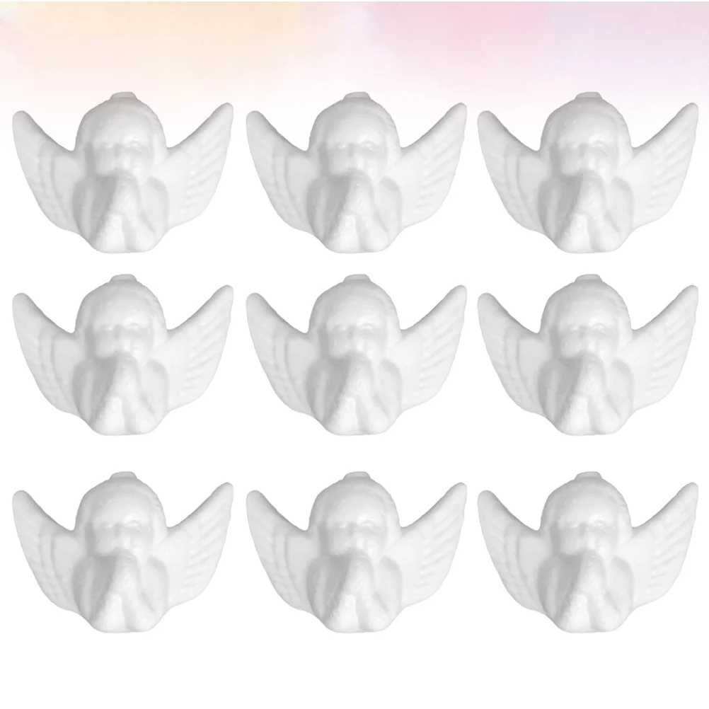 25 Pcs Foam Angel Model Christmas Craft Accessories Children Cupid Modeling Ornament DIY