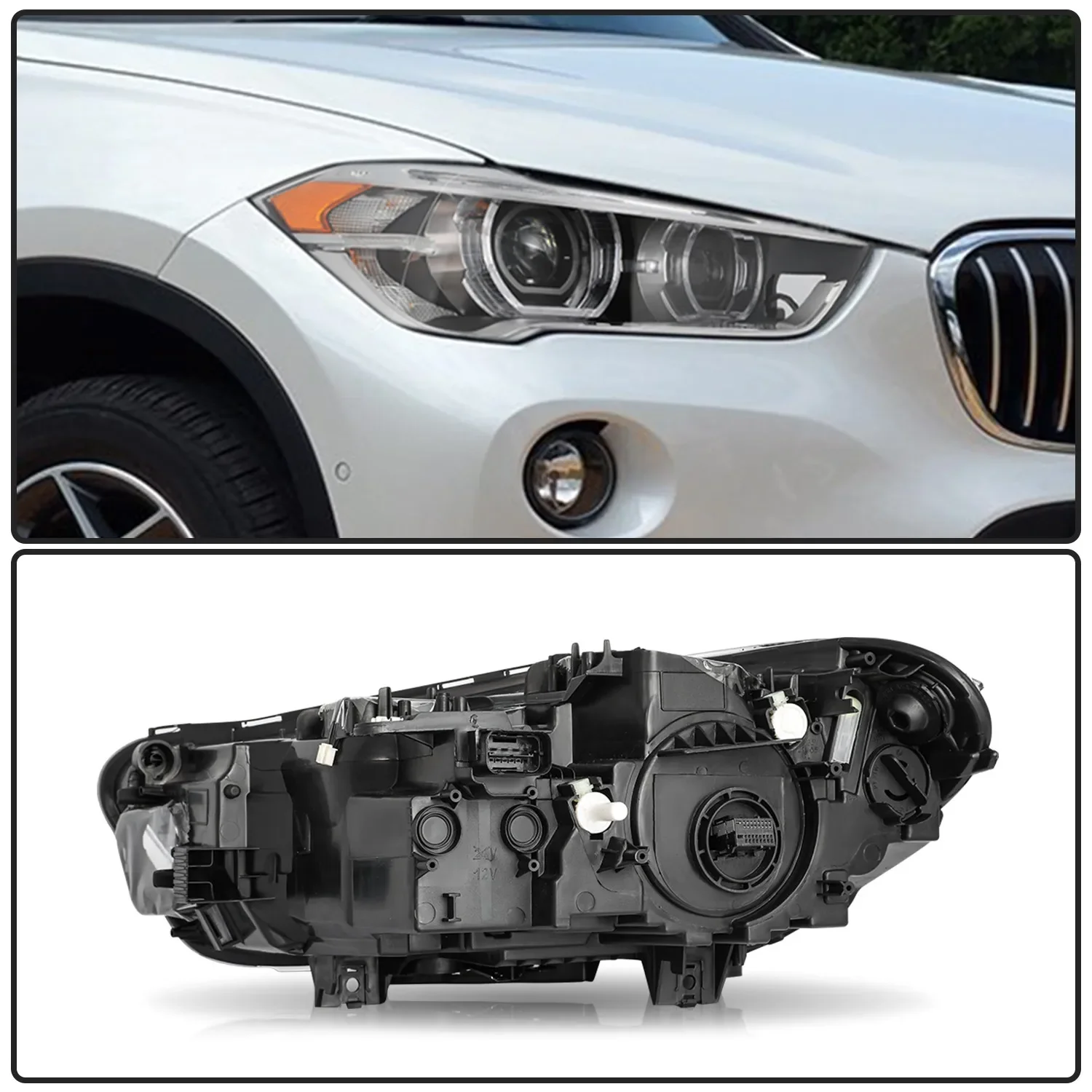 

For BMW X1 F48 F49 Right BI-LED Headlight 2016-2019 OE# 7428738 7436464 RH