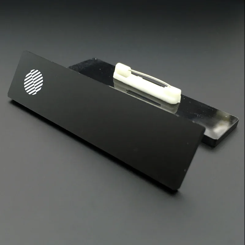 customized.Pullman Name Matte Matte Surface Work Badge Production Plastic Pin Name Work Badge