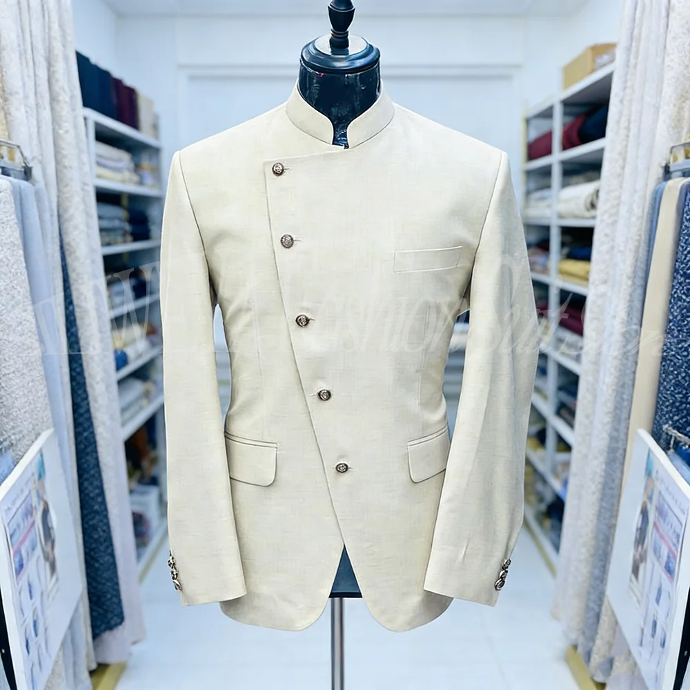 

Мужской костюм-двойка: однобортный, однотонный, приталенный смокинг для свадьбы, бизнеса, работы, офиса, повседневной носки, куртка + брюки