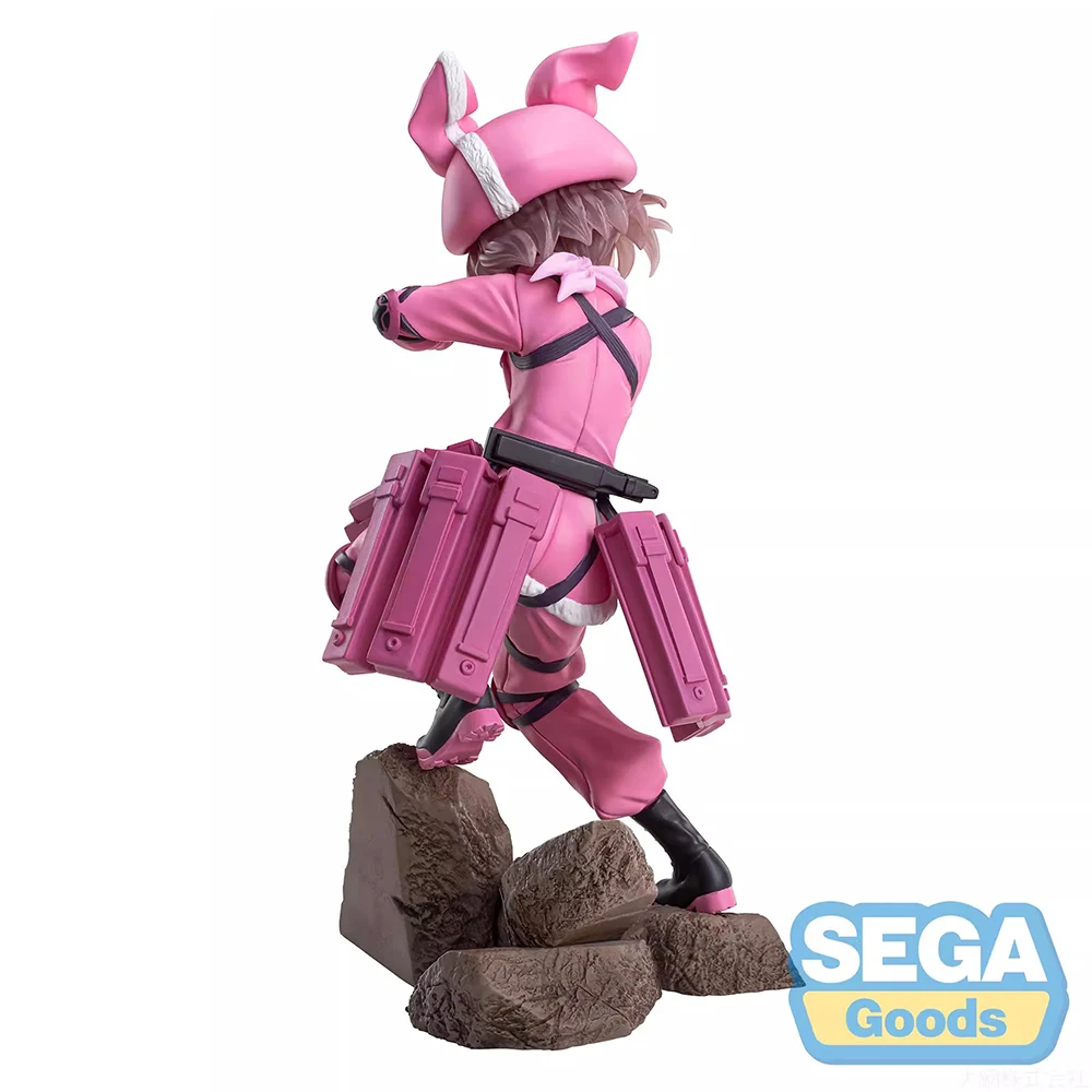 NOWY Oryginalny SEGA Luminasta LLENN (Sword Art Online Alternative: Gun Gale Online II) 17cm Kolekcjonerska figurka anime Model Zabawki