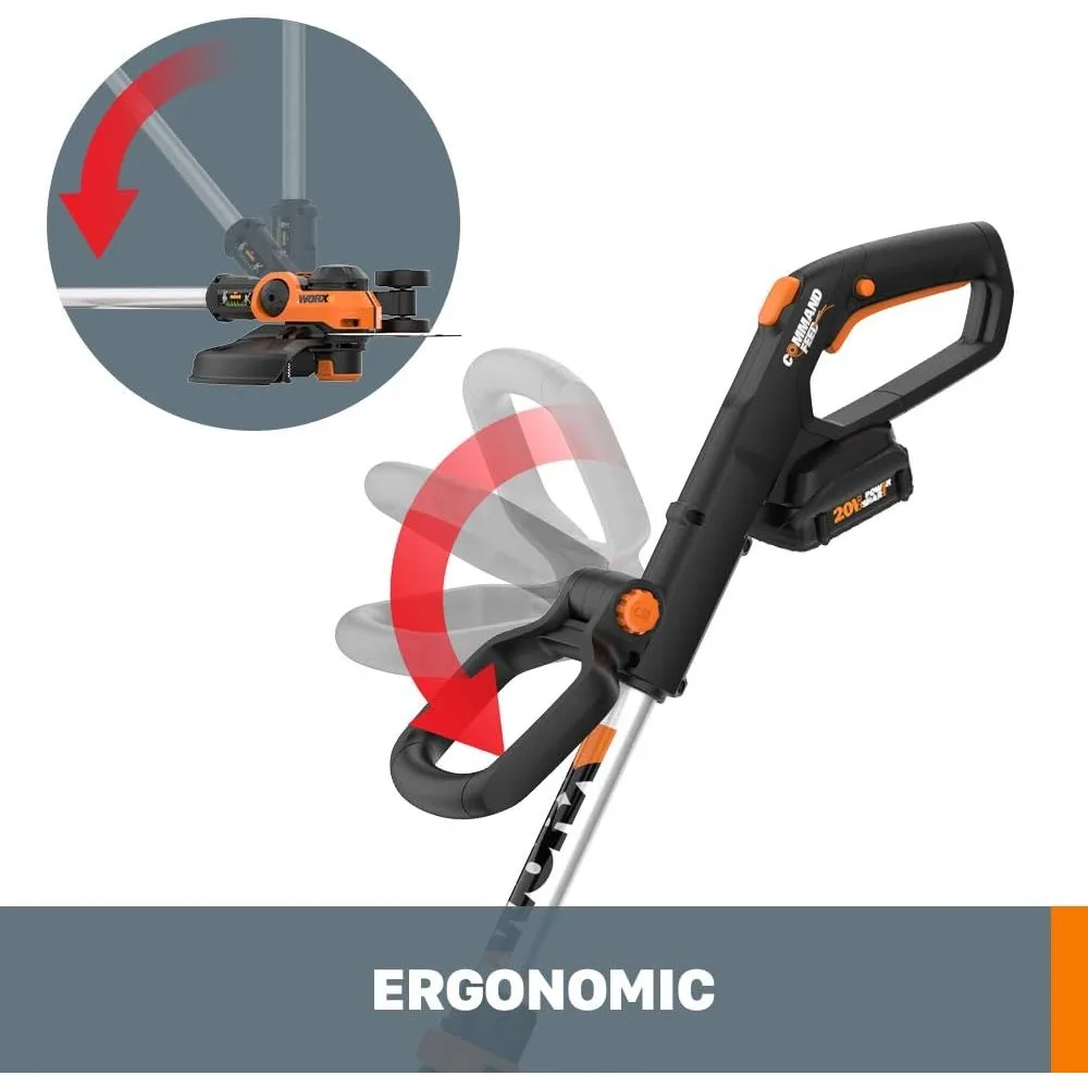 Imagem -04 - Worx-cordless Poder Compartilhar Cordas Trimmer Edger e Erva Daninha Trimmer Gt3.0 Baterias e Carregador Incluído 20v 12 Wg163