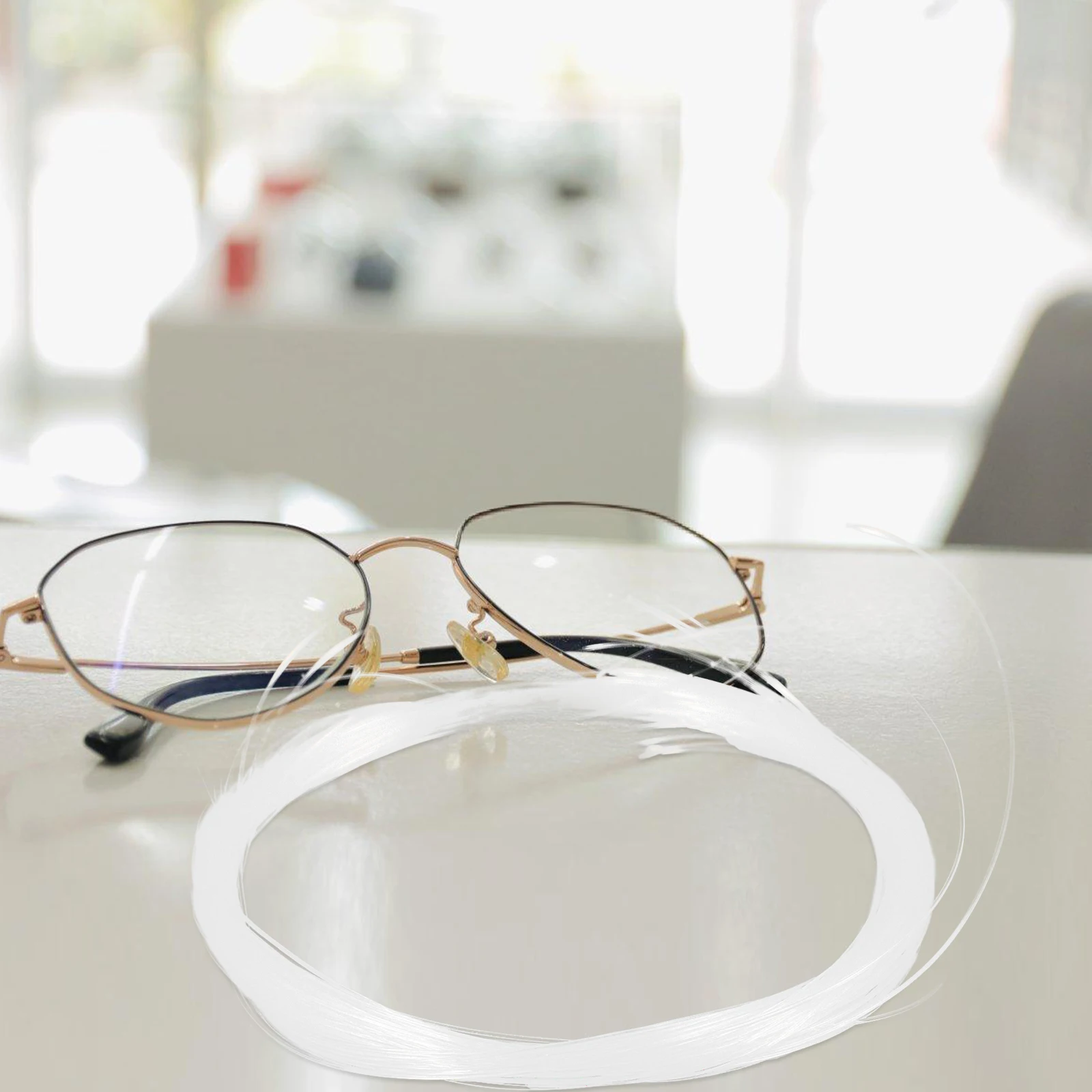 

Eyeglasses Repair Kit Half Frame Accessories Nylon Groove String Fixing Tool Lightweight Glasses Strings Repair Threads